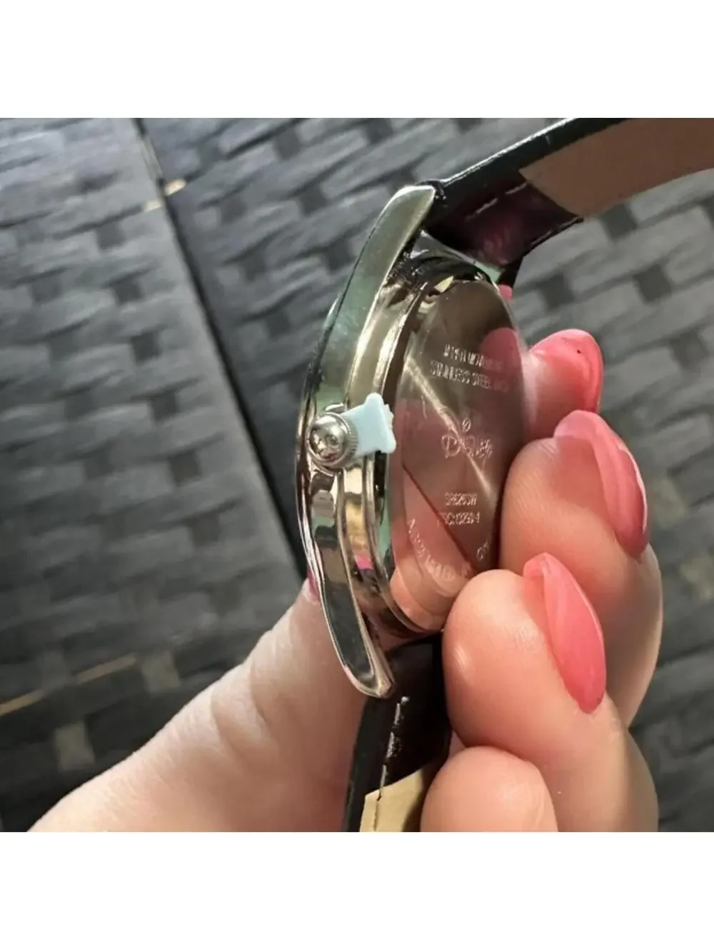 75 Years With Mickey Commemorative Watch with Black Leather Strap